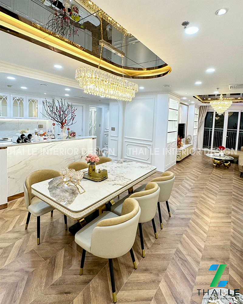 Thi công nội thất căn hộ A15.03 An Phú Q6 - 135m2